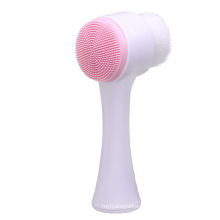Stand-up Facial washing brush manual cleansing brushes double side silicone 3D Face Cleaning beauty tool Skin Care 2021
